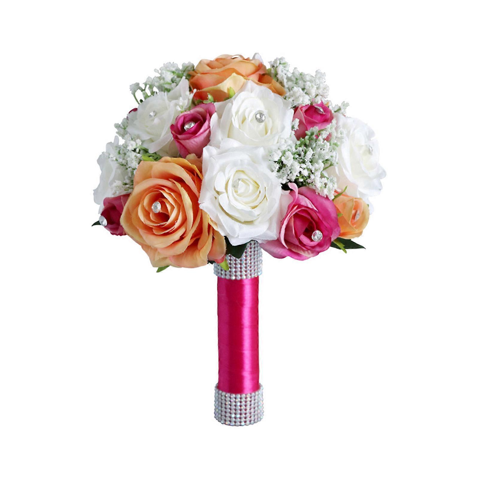 Romantischer Hochzeitsblumenstrauß Aus Künstlichen Seidenblumen, Foto-requisiten Für Die Braut, Brautsträuße, Brautjungfernsträuße