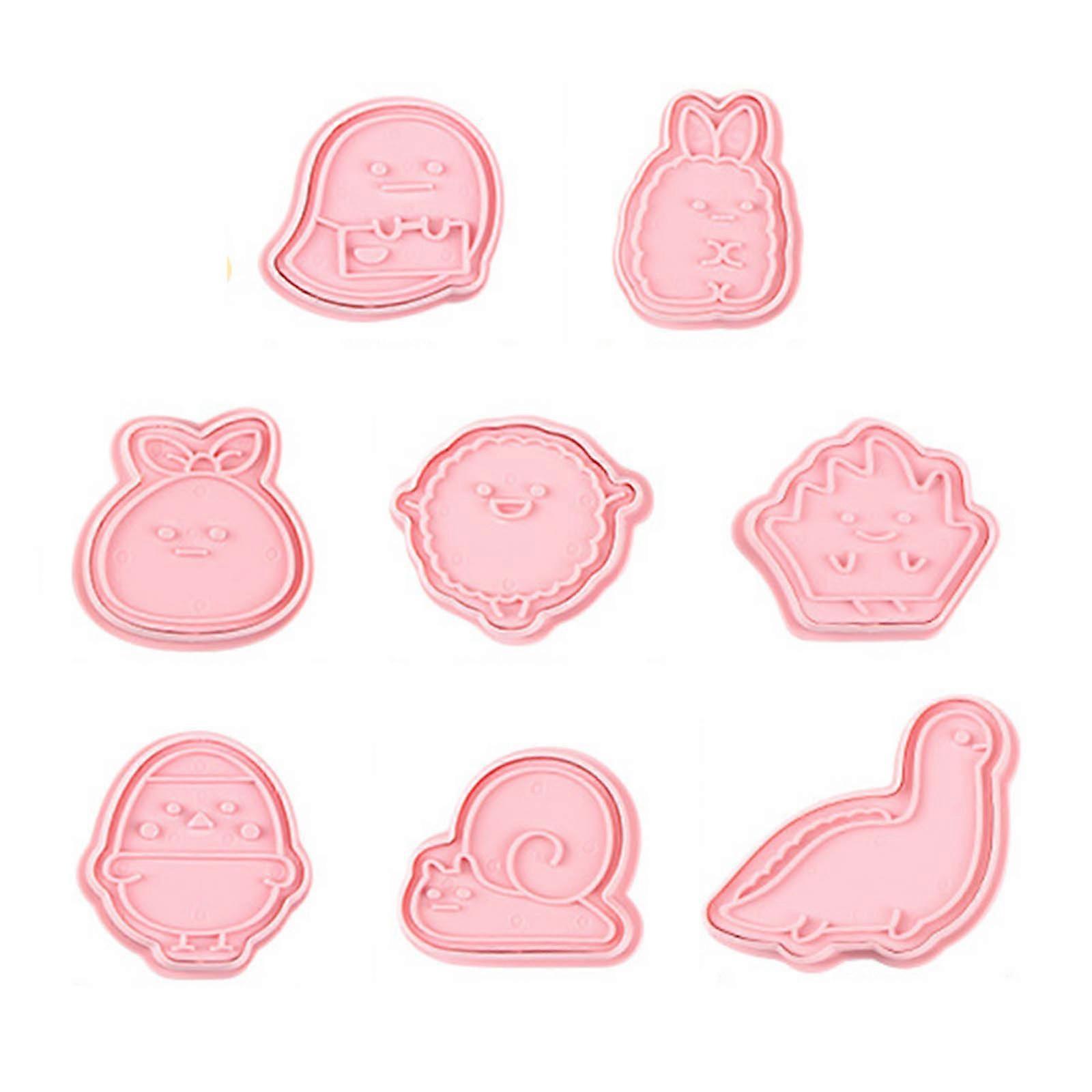 8x Zuckerdekorformen Aus Kunststoff, Tierformen, Cartoon-formen, Backformen, Sichere Küchenutensilien