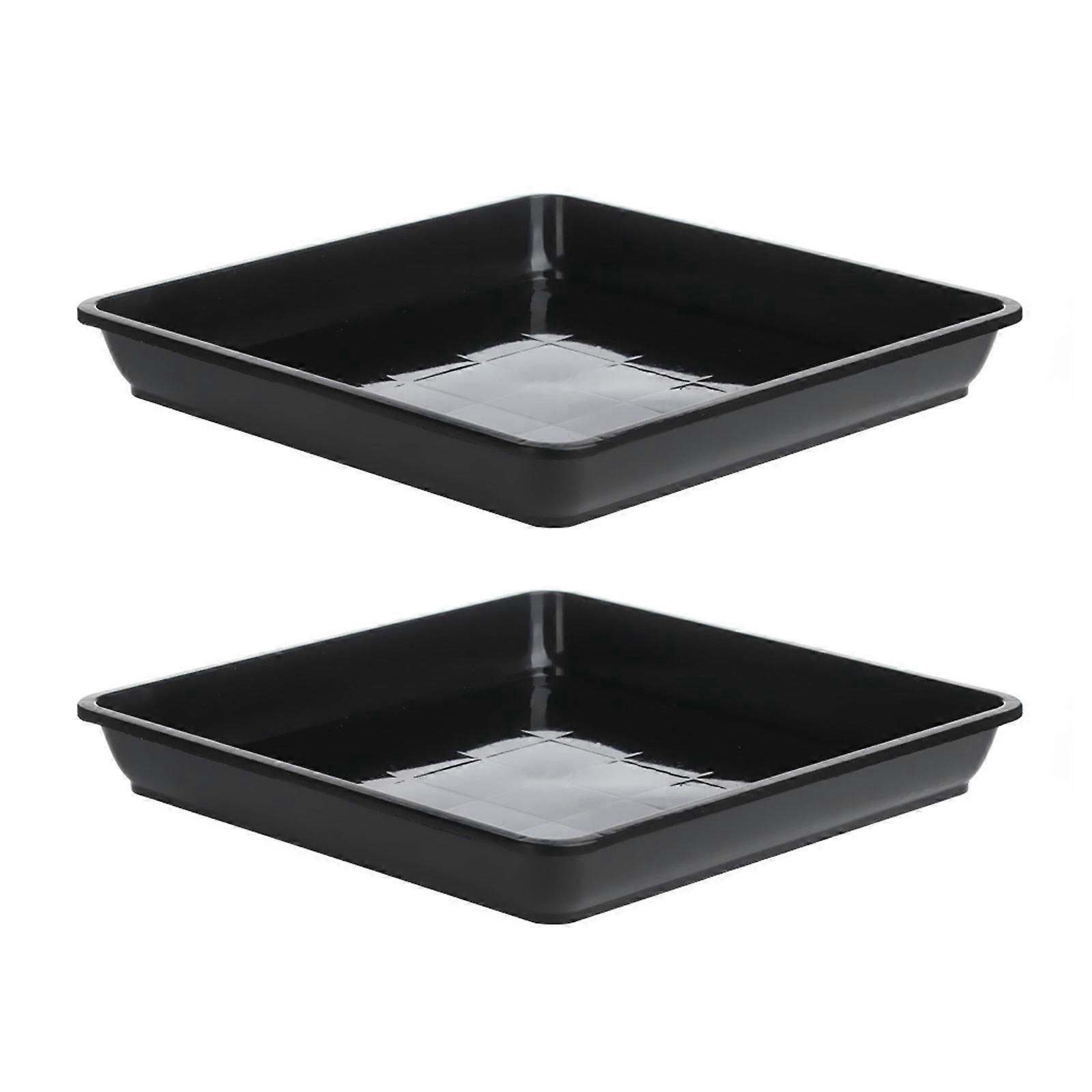 Kunststoff-auffangschalen Für Blumentöpfe, 2 Stück, Quadratisch, Für Sukkulenten, Wasser