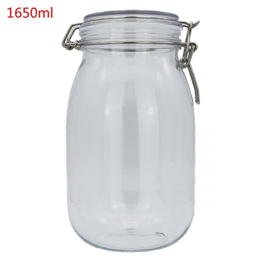 Kunststoff-vorratsglas 1650 Ml Mit Luftdichtem Deckel, Geeignet Für Küche, Mehl, Nudeln Und Gewürze