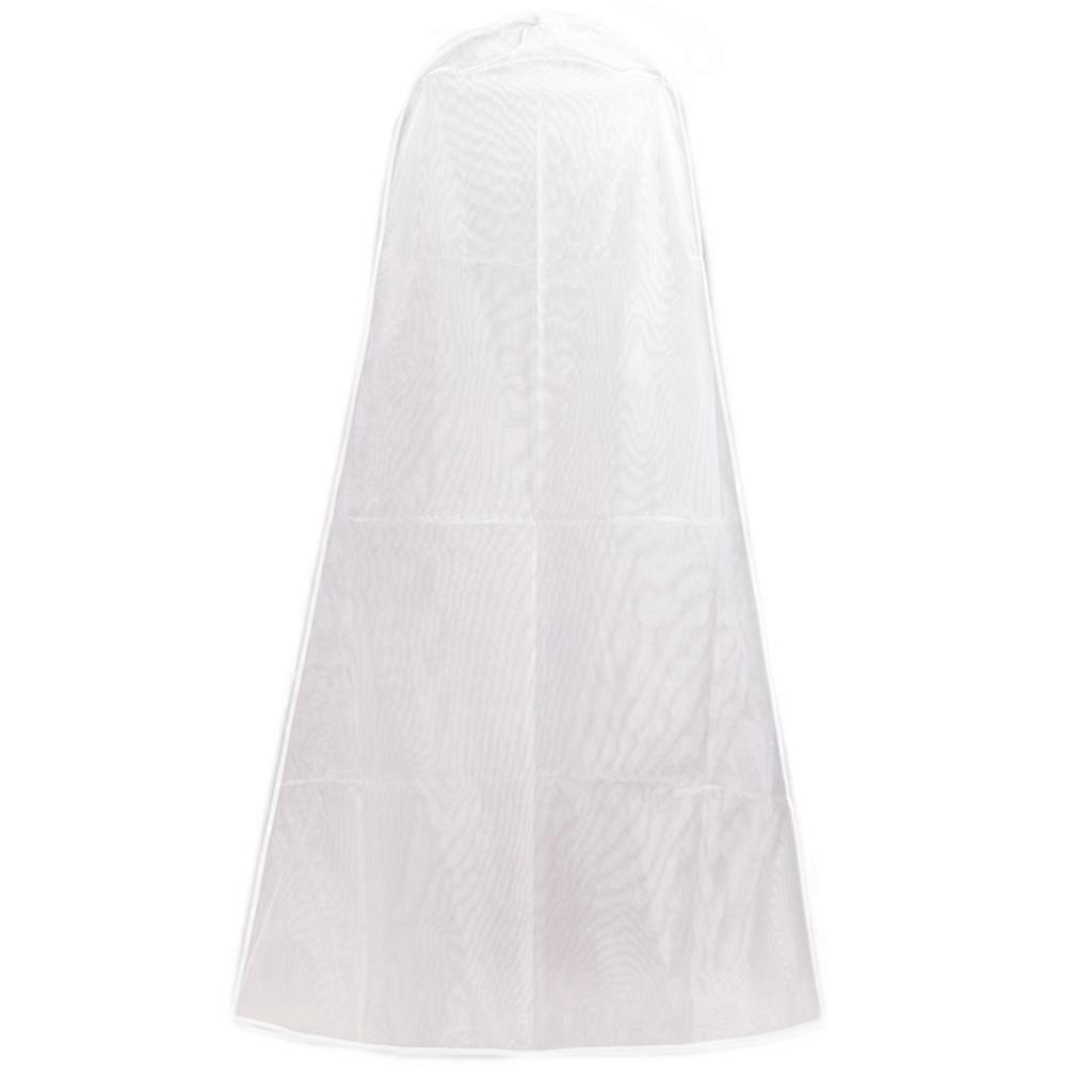 160 Cm Organza, Halbtransparent, Staubdichter Überwurf Für Brautkleider In A-linie, Größe S