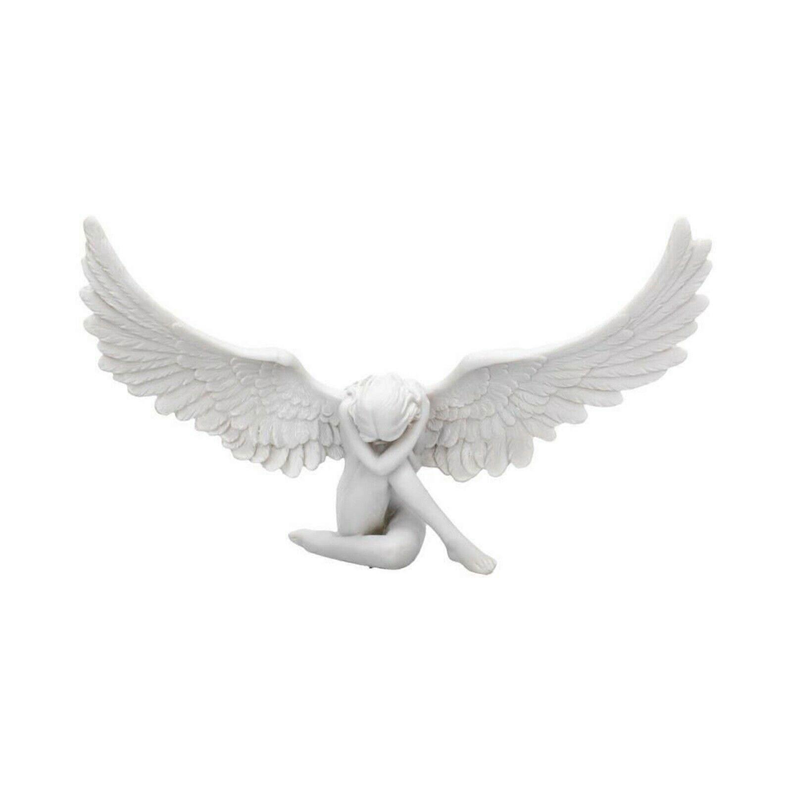 Weinender Engel, Gartenstatue, Göttinnen-engelstatue, Harzornamente, Engelsflügel-miniaturfiguren, Heimdekoration