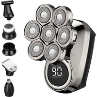 Verbesserter 6-in-1-elektrorasierer Für Herren – 8d-scherkopf – Wasserdicht Für Nass- Und Trockenrasur – Usb-ladefunktion