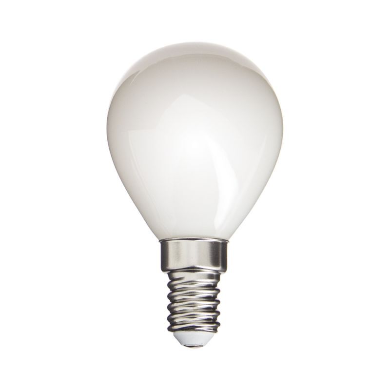 Led-filament-glühbirne Matt, P45, E14, 7 W (entspricht 75 W), 1055 Lm, Neutrales Weiß 4000 K – Energiesparend, Quecksilberfrei, Dimmbar