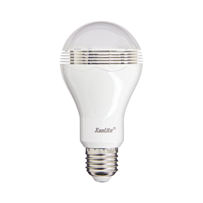 Intelligente Led-ampel Mit Integriertem Bluetooth-lautsprecher, E27-fassung, 6,8 W (entspricht 28 W), Farbtemperatur 3000 K, Dimmbares Warmes Licht Per App – Kompatibel Mit Ios Und Android