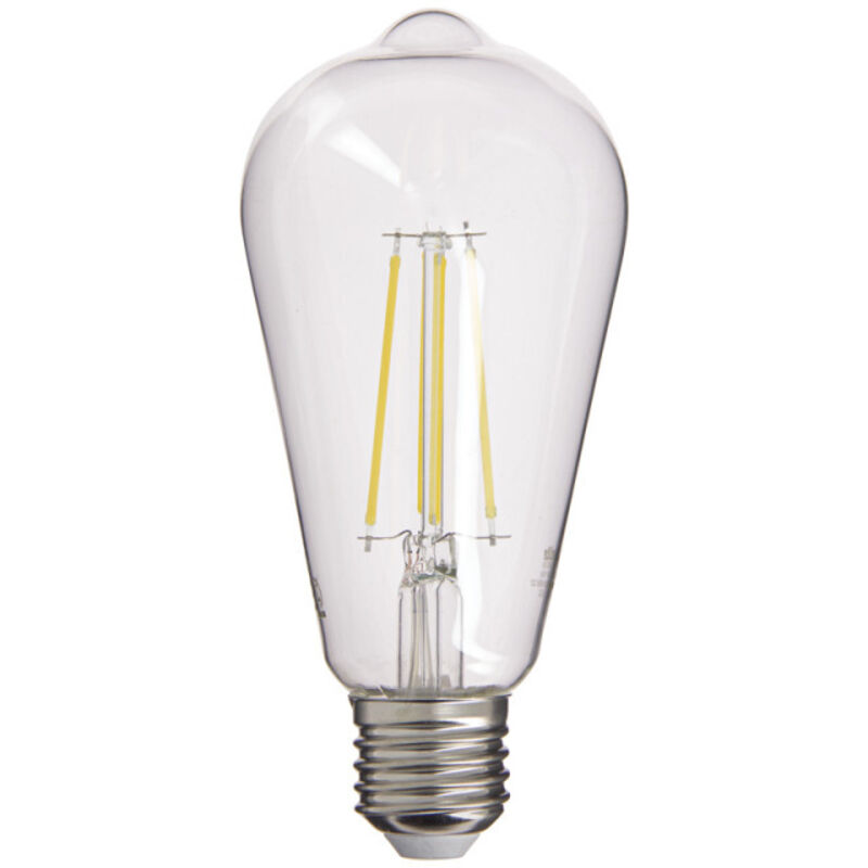 Led-edison-glühlampe Mit Filament, E27-fassung, 8 W (entspricht 75 W), 1055 Lm, Neutrales Weißlicht, Blei- Und Quecksilberfrei, Dimmbar (sofern Nicht Anders Angegeben)