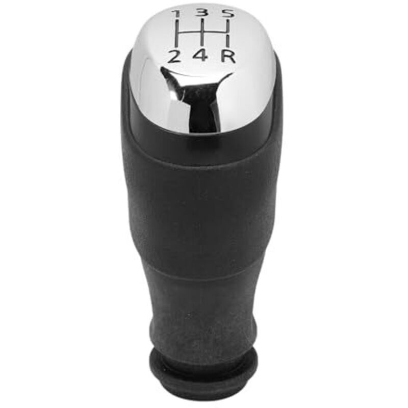 Amxcnoy 5-gang-schaltknauf, Kompatibel Mit Renault Clio 4, Chrom, Teilenummern: 328654134r, 328651259r, 328657531r, 328655866r