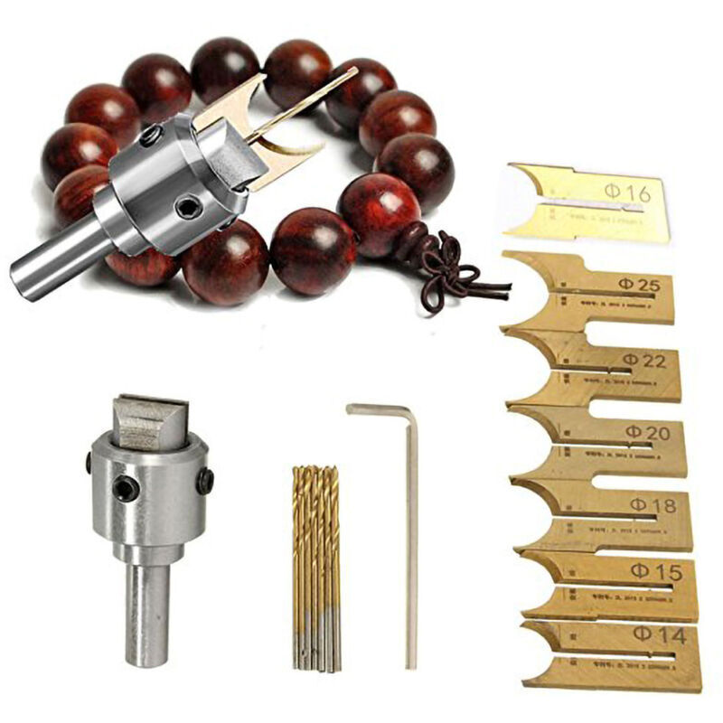 Amxcnoy Perlenfräser-set, 16-teilig, Aus Hochfestem Legiertem Stahl, Für Holzbearbeitung, Zum Bohren Und Fräsen