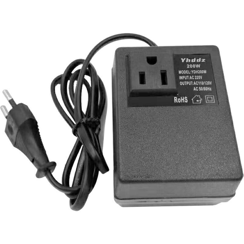 Amxcnoy Intelligenter Und Effizienter Abwärtstransformator Für Den Heimgebrauch, 200 W Wechselstrom 220 V Auf 110 V, Spannungswandler, Reisenetzteil Usw.