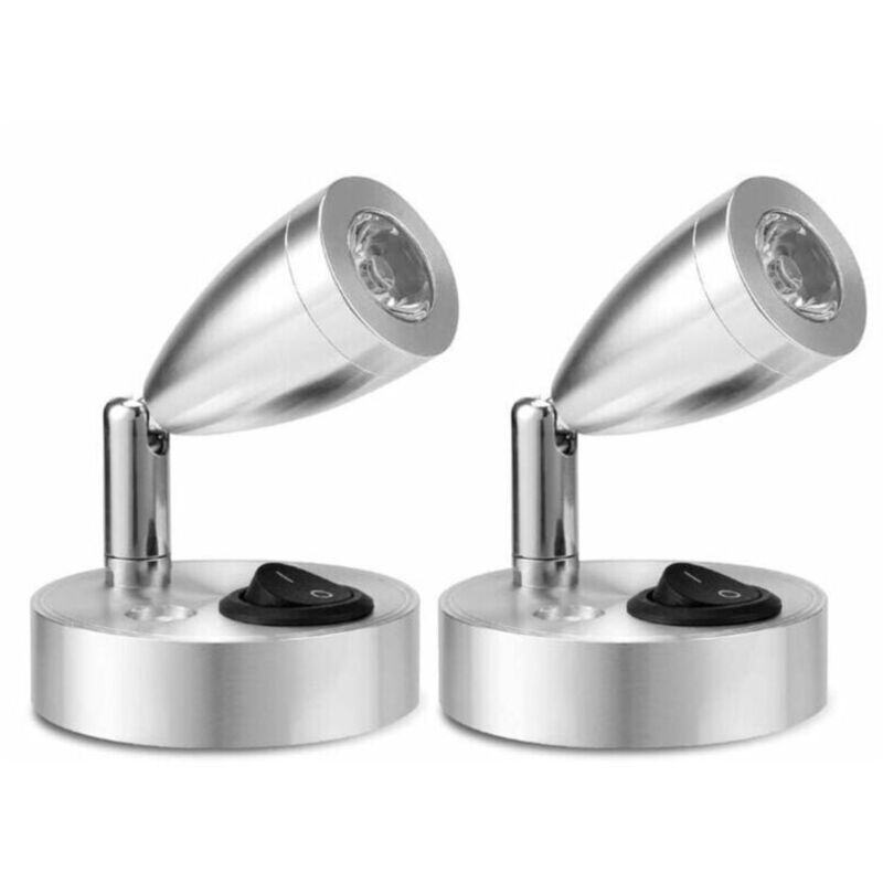 Amxcnoy 12v Led-leselampe Mit Einstellbarem Schalter, Warmes Licht Für Wohnmobil, Van, Boot, Led-innenbeleuchtung (2 Stück) - Beleuchtung / Innenbeleuchtung / Spezialbeleuchtung