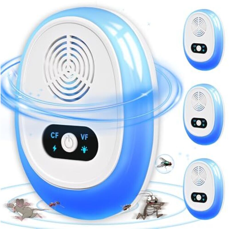 Amxcnoy [niemals Verwendet] Stärkster Ultraschall-schädlingsvertreiber, 6 Stück Mäuseschutz-ultraschallgerät Zum Einstecken – Wirksam Gegen Mäuse, Ratten, Spinnen, Mücken, Fliegen, Sicheres Und Effekt