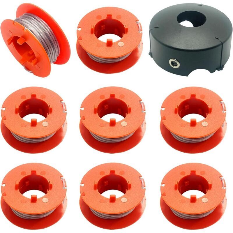 Amxcnoy Spule Und Faden Für Bosch Freischneider - Automatische Spule Für Freischneider Art 23 26 30 -f016800175 (8 Spulen + 1 Kappe)