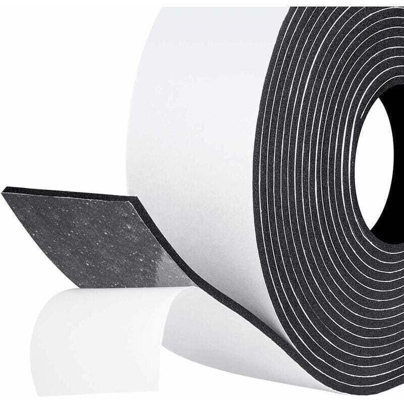 Amxcnoy 50 Mm X 3 Mm X 5 M Selbstklebender Schalldämmstreifen – Kältebeständiger Schaumgummi – Schutz Vor Zugluft Und Lärm