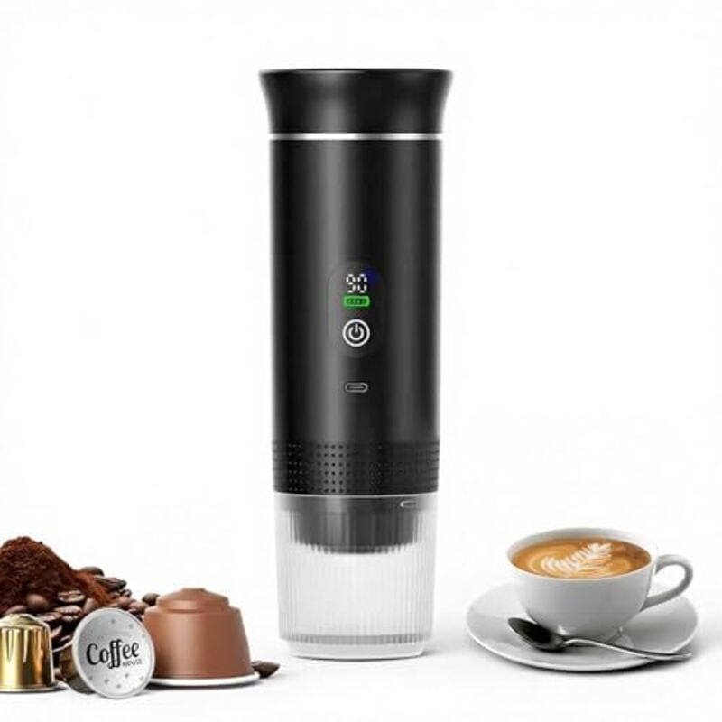 Amxcnoy Usb-c Tragbare Schnellheiz-espressomaschine, 3-in-1-automatische Kaffeemaschine, Sehr Einfach Zu Bedienen, Ideal Für Reisen, Büro Und Camping (pro 80)