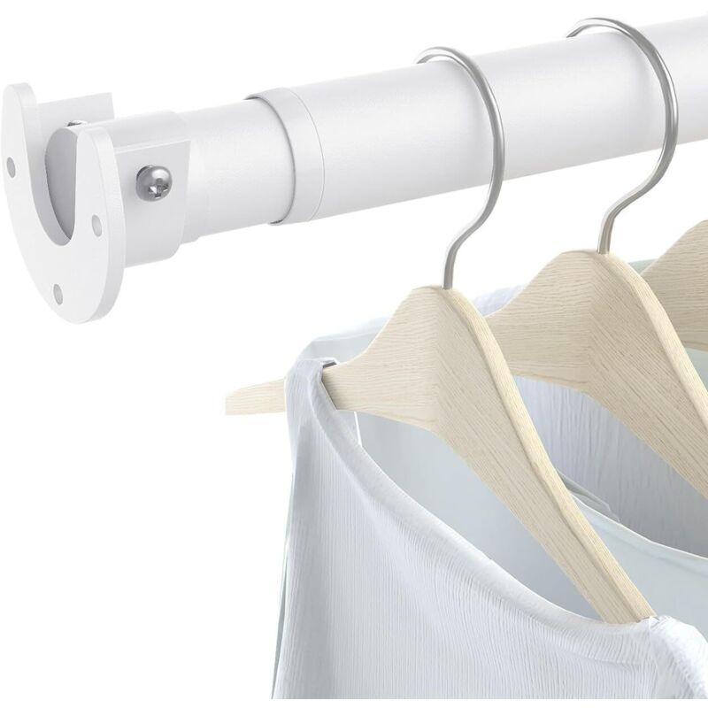 Amxcnoy Ausziehbare Kleiderstange 43-133 Cm, Für Kleiderschrank, Garderobe, Waschküche, Wohnmobil