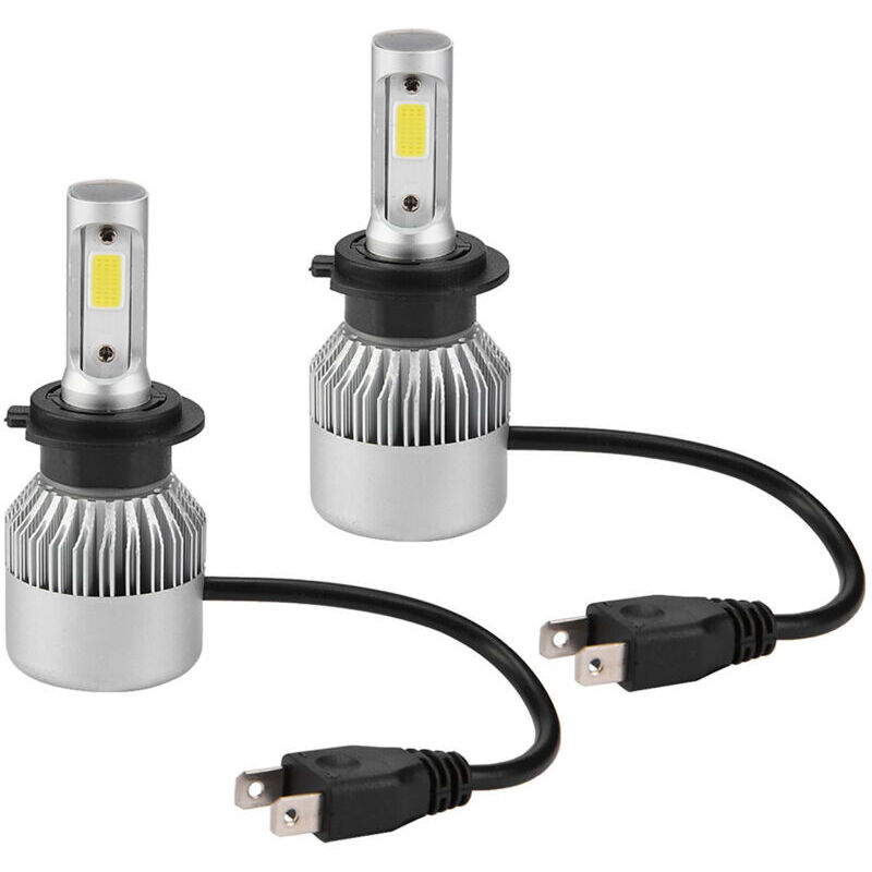 Amxcnoy Paar H7 36w 8000lm Led-lampen Für Autoscheinwerfer, Fern-/abblendlicht 6000k (silber),