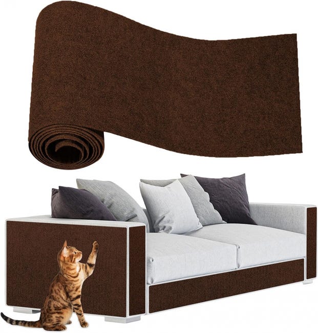 Sofaschutz, 200 X 30 Cm, Katzenkratzfest, Geeignet Für Sofas Und Ecken, Braun.