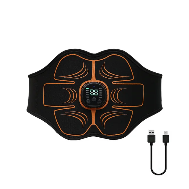 Ems-bauchmuskeltrainingsgürtel, Muskelstimulator Für Den Bauch, Elektrischer Bauchgürtel Zur Stärkung Und Straffung Der Bauchmuskulatur, Usb-massagegerät Für Das Heim-fitnessstudio00207-aquaforge