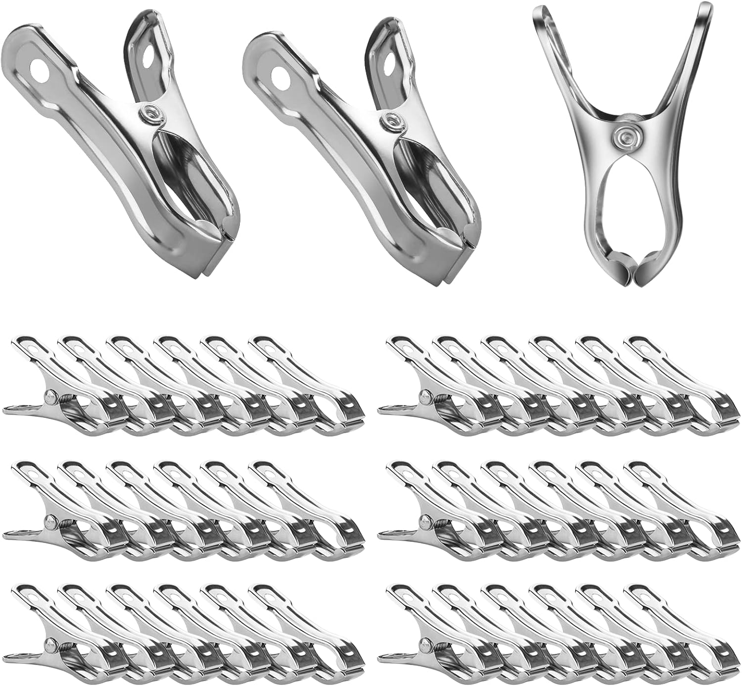 40 Robuste Gartenclips Aus Edelstahl Für Gewächshäuser, Ideal Zur Befestigung Von Schutznetzen. Ihr Starker Halt Gewährleistet Sicheren Sitz.
