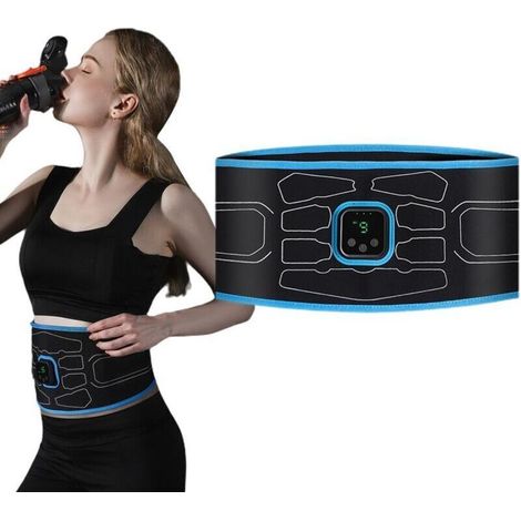 Ems-bauchweggürtel – Elektrischer Muskelstimulator Für Die Bauchmuskulatur – Fitnesstraining Für Zuhause/büro – Formt Und Strafft