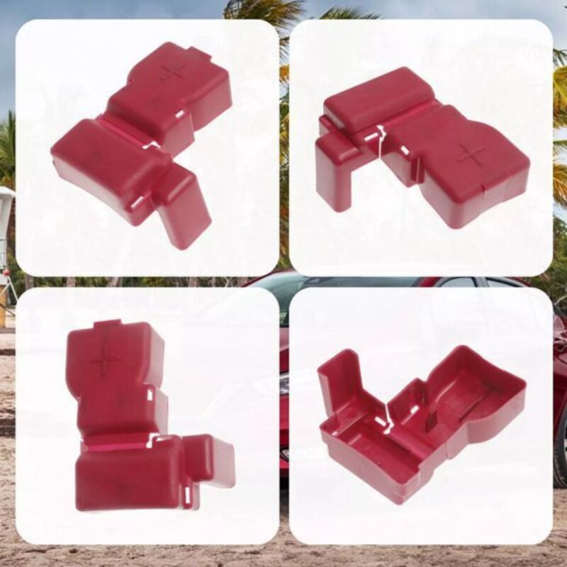 10 Farben: Rot. Material: Kunststoff. Schutzkappe/abdeckung Für Den Pluspol Des Batteriekabels 24345-7