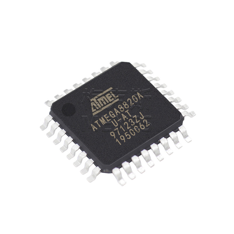 Der Atmega88-20au Und Der Atmega88-20mu Sind Fünf Elektronische Bauteile/chips, Die Montiert Und Versendet Werden Können.