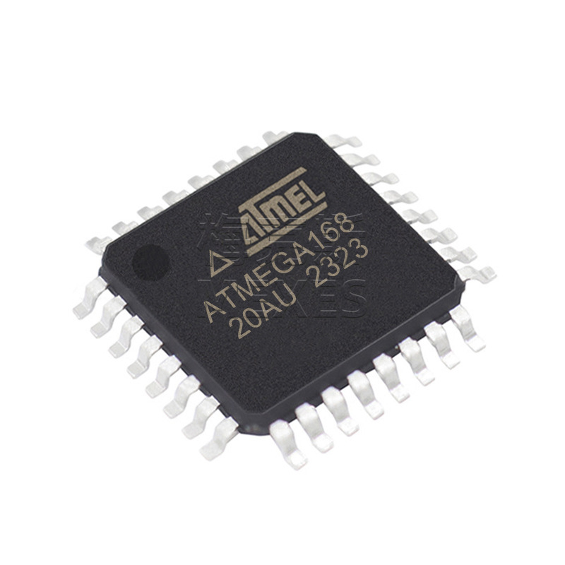 Die Atmega168-20au Und Atmega168-20mu Sind Fünf Elektronische Bauteile/chips, Die Montiert Und Versendet Werden Können.