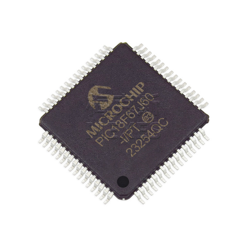 Die Pic18f67j60-i/pt Und Pic18f67k22-i/pt Sind Fünf Elektronische Bauteile/chips, Die Montiert Und Versendet Werden Können.