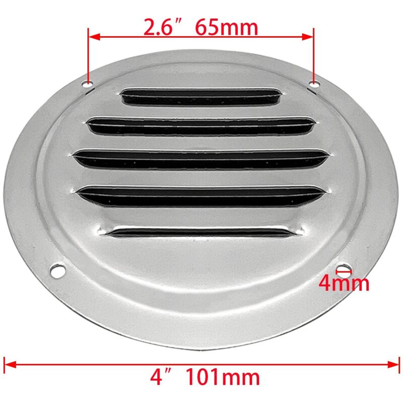 Edelstahl-lüftungsplatte, Luftauslass, Schiffsbeschläge Und Yachtzubehör, 4 Zoll/5 Zoll, 5 Zoll - 125 Mm.