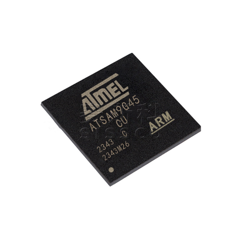 Elektronische Bauteile At91sam9g45c-cu Und At91sam9m10c-cu. Chips. Elektronische Bauteile. 5 Bestückte Einheiten. 5 Stück.