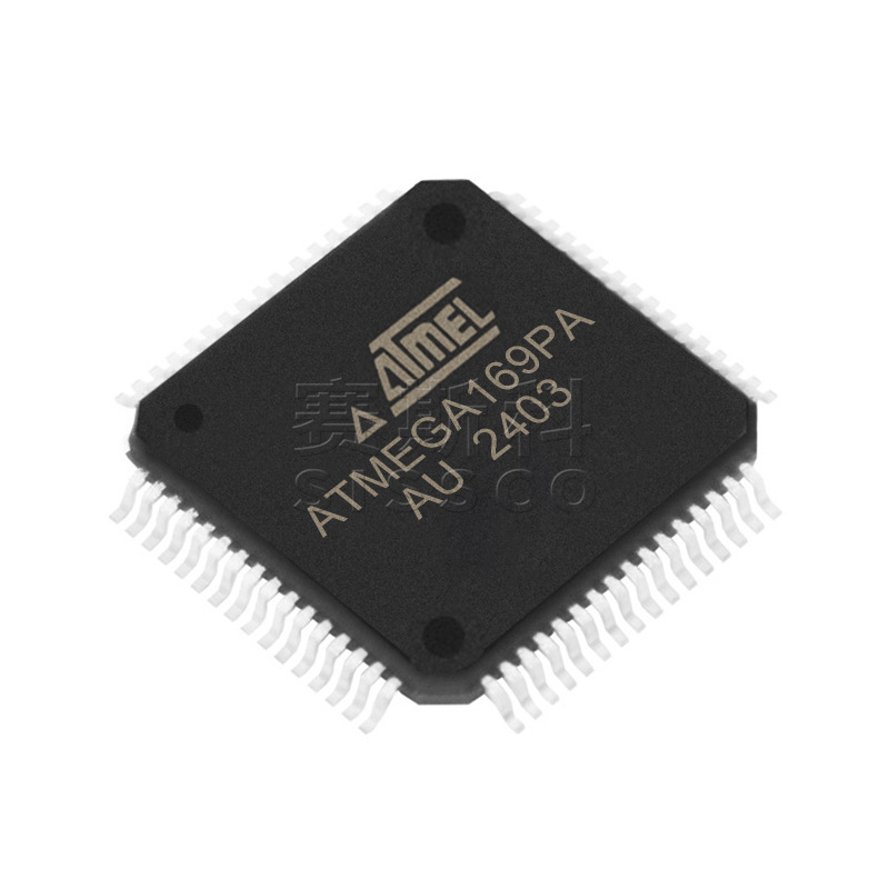 Elektronische Bauteile, Chips Und Elektronische Teile Atmega169pa-au Und Atmega324pa-mu, Jeweils 5 Stück.