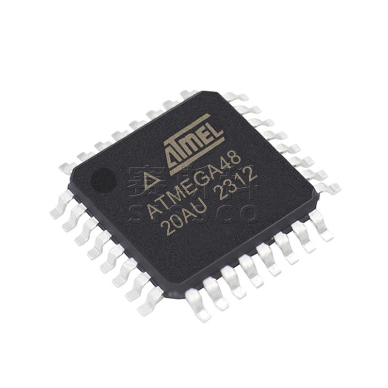 Elektronische Bauteile, Chips Und Elektronische Teile Atmega48-20au Und Atmega64-16au, Jeweils 5 Stück.