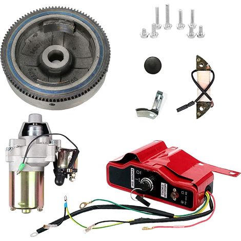 Elektrostarter-kit Für Schwungradschaltermotoren, Kompatibel Mit Gx240 8 Ps Und Gx270 9 Ps, Inklusive Anlasser, Schwungradschalter, Zündspule Und Zündspule.