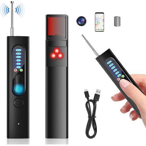 Comeder Spionagemikrofon-detektor, Spionagekamera-frequenzdetektor, Hf-signaldetektor Für Gps-tracker, Abhörgeräte, Drahtlose Kameras Für Hotel, Zuhause, Büro, Reisen