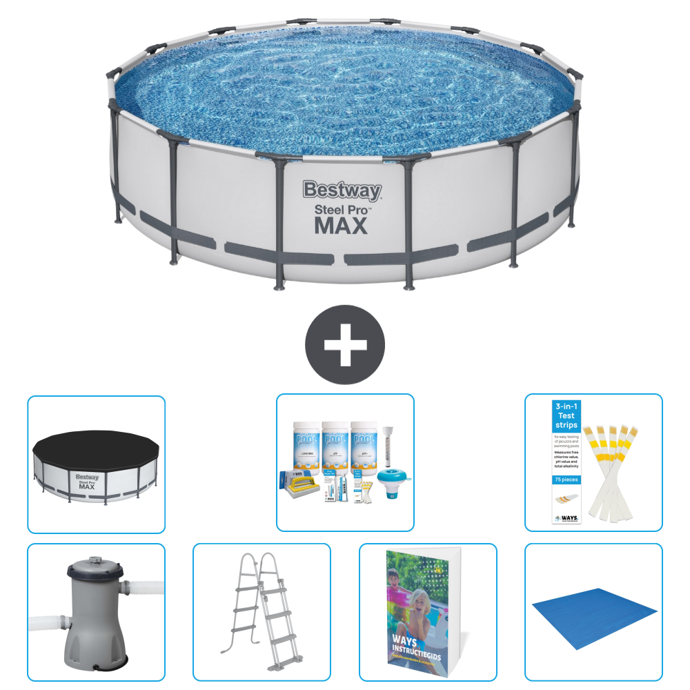 Bestway Steel Pro Max Rund - 427x122 Cm - 8-teilig S599
