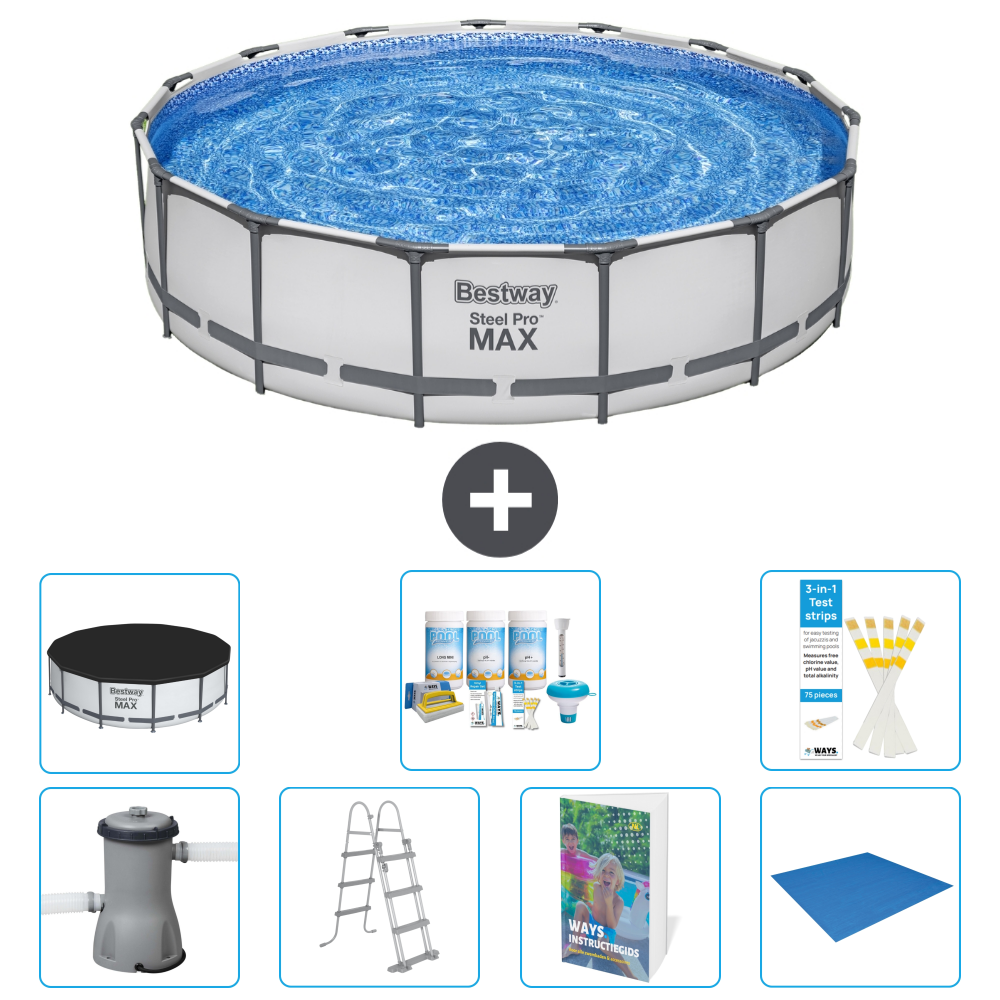 Bestway Steel Pro Max Rund - 457x122 Cm - 8-teilig S599