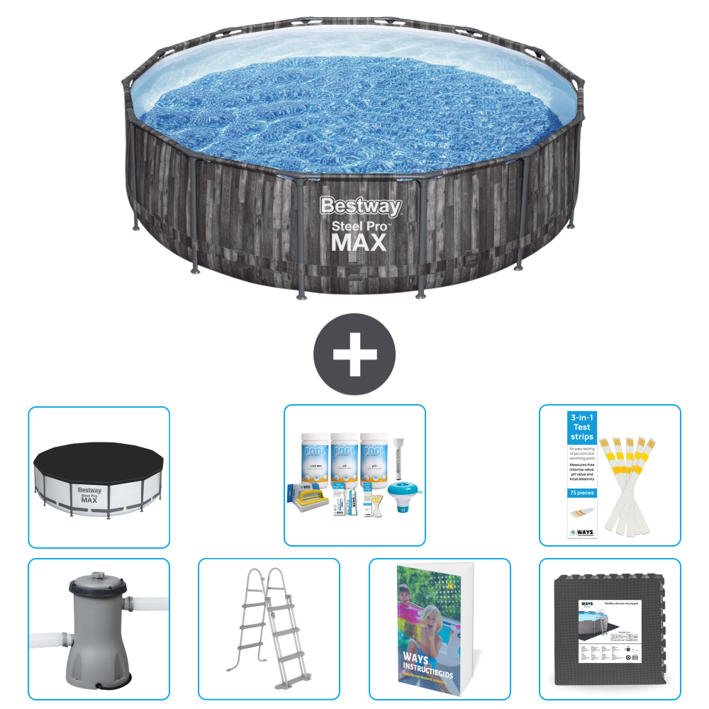 Bestway Steel Pro Max Rund - 427x107 Cm - 8-teilig S581