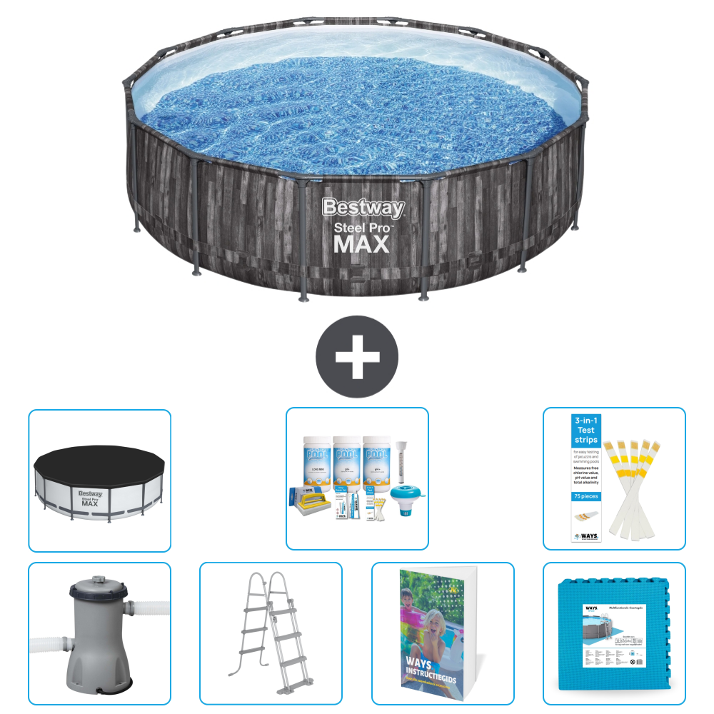 Bestway Steel Pro Max Rund - 427x107 Cm - 8-teilig S536