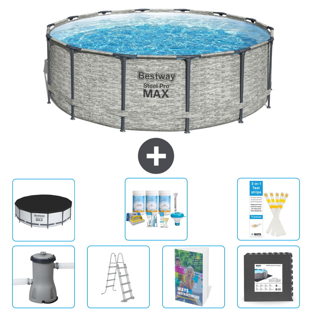 Bestway Steel Pro Max Rund - 427x122 Cm - 8-teilig S581