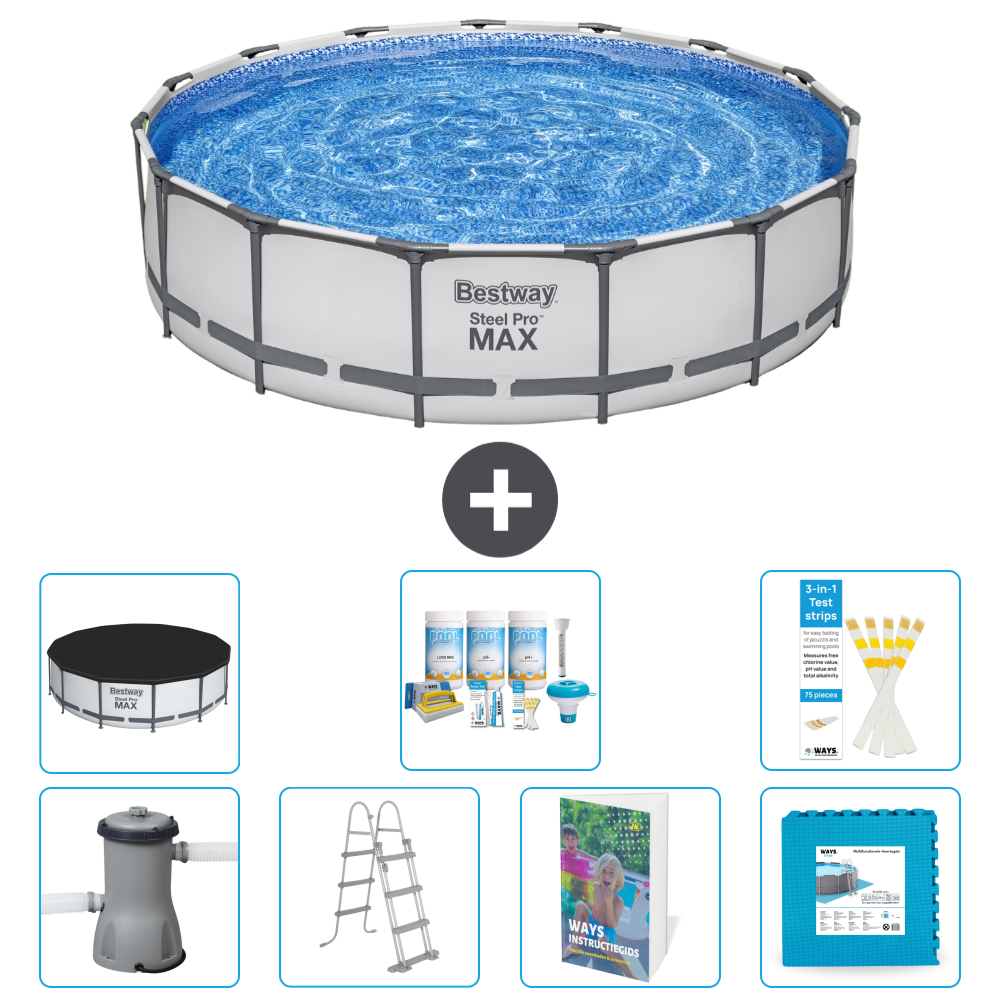Bestway Steel Pro Max Rund - 457x122 Cm - 8-teilig S536