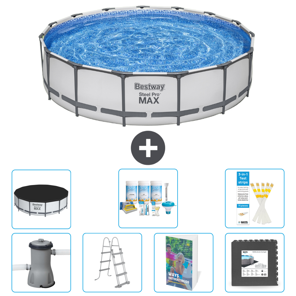 Bestway Steel Pro Max Rund - 457x122 Cm - 8-teilig S581