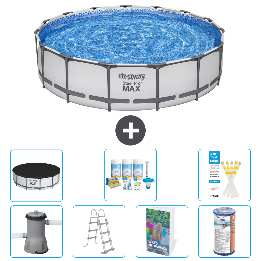 Bestway Steel Pro Max Rund - 457x122 Cm - 8-teilig S556
