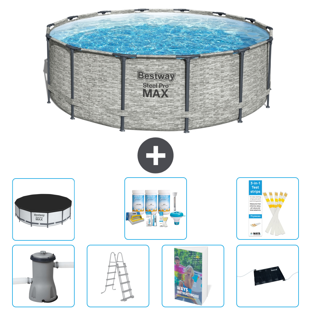 Bestway Steel Pro Max Rund - 427x122 Cm - 8-teilig S632