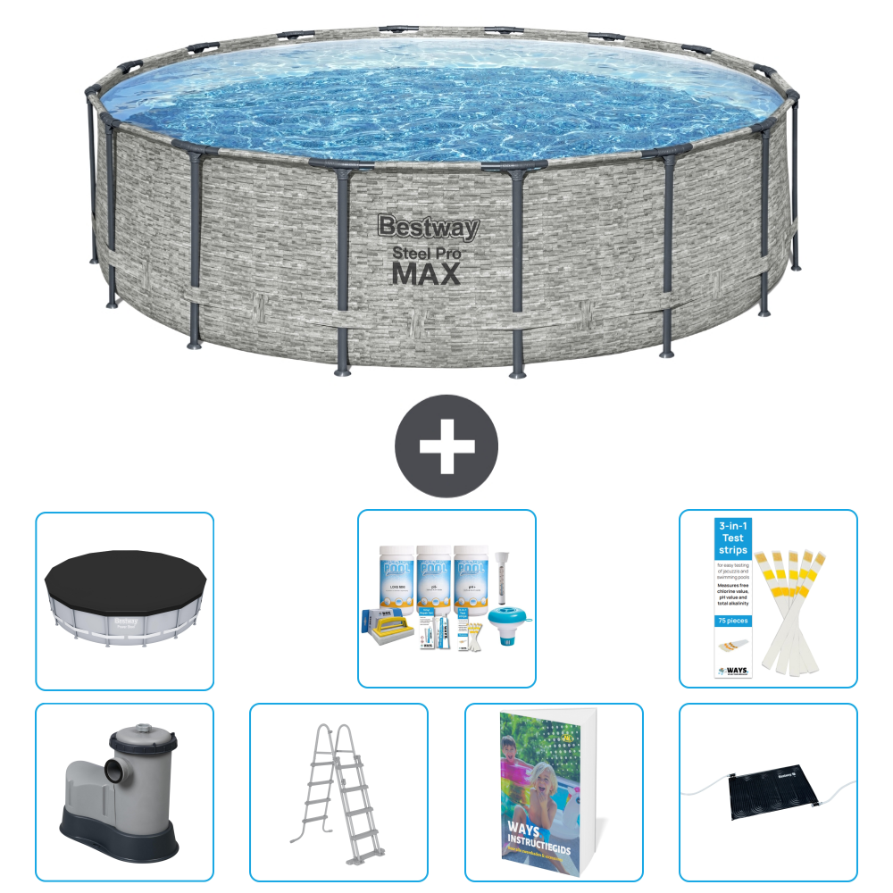 Bestway Steel Pro Max Rund - 488x122 Cm - 8-teilig S632