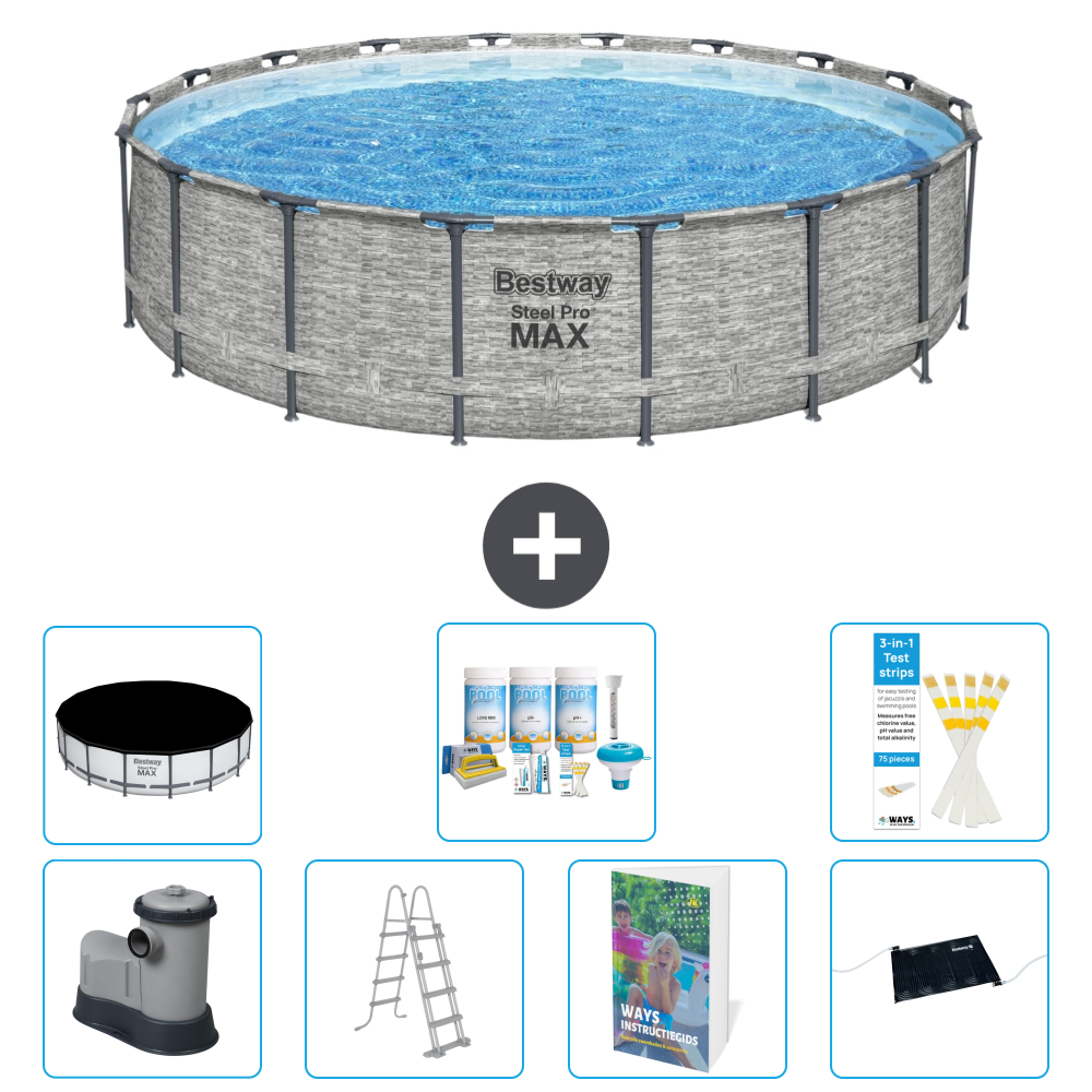 Bestway Steel Pro Max Rund - 549x122 Cm - 8-teilig S632