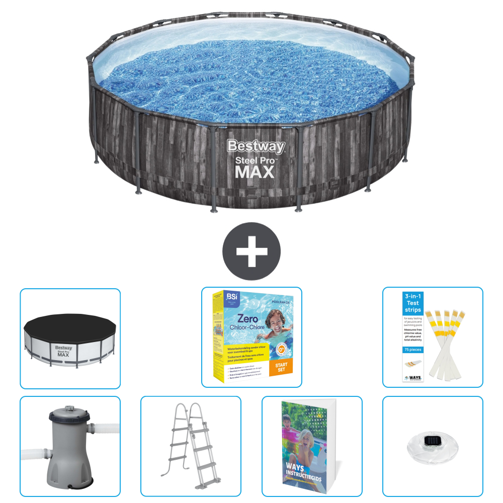 Bestway Steel Pro Max Rund - 427x107 Cm - 8-teilig S526