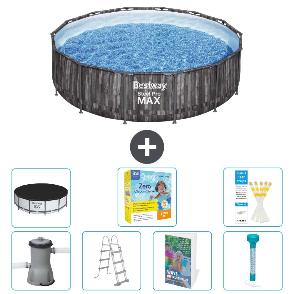 Bestway Steel Pro Max Rund - 427x107 Cm - 8-teilig S532