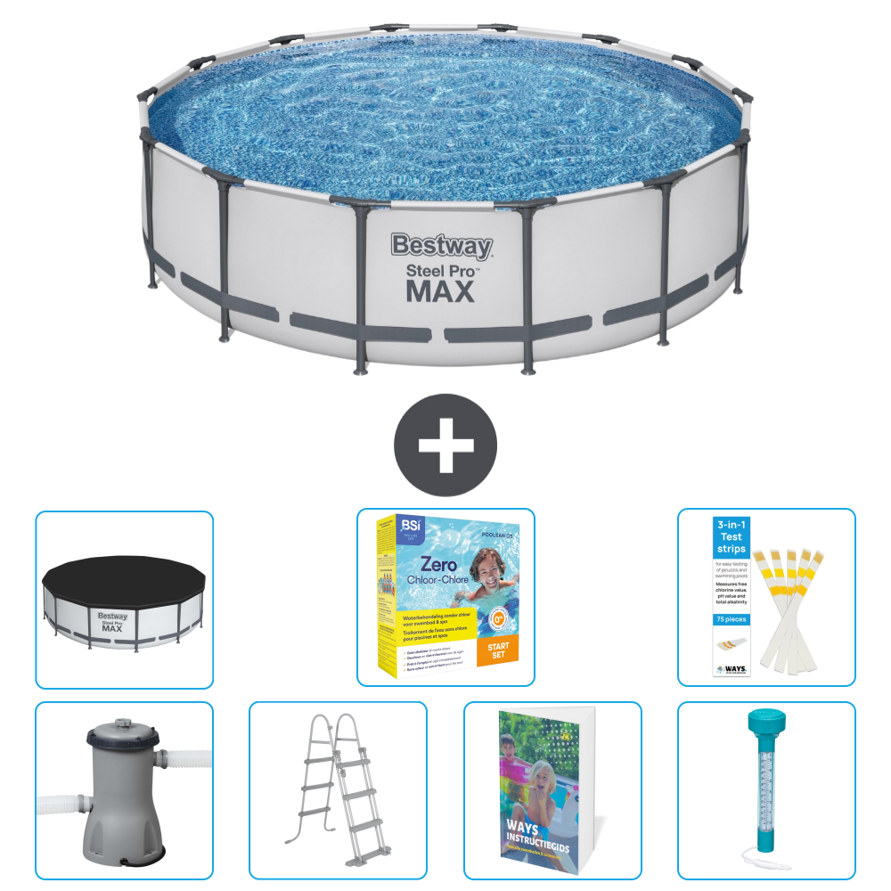 Bestway Steel Pro Max Rund - 427x122 Cm - 8-teilig S532