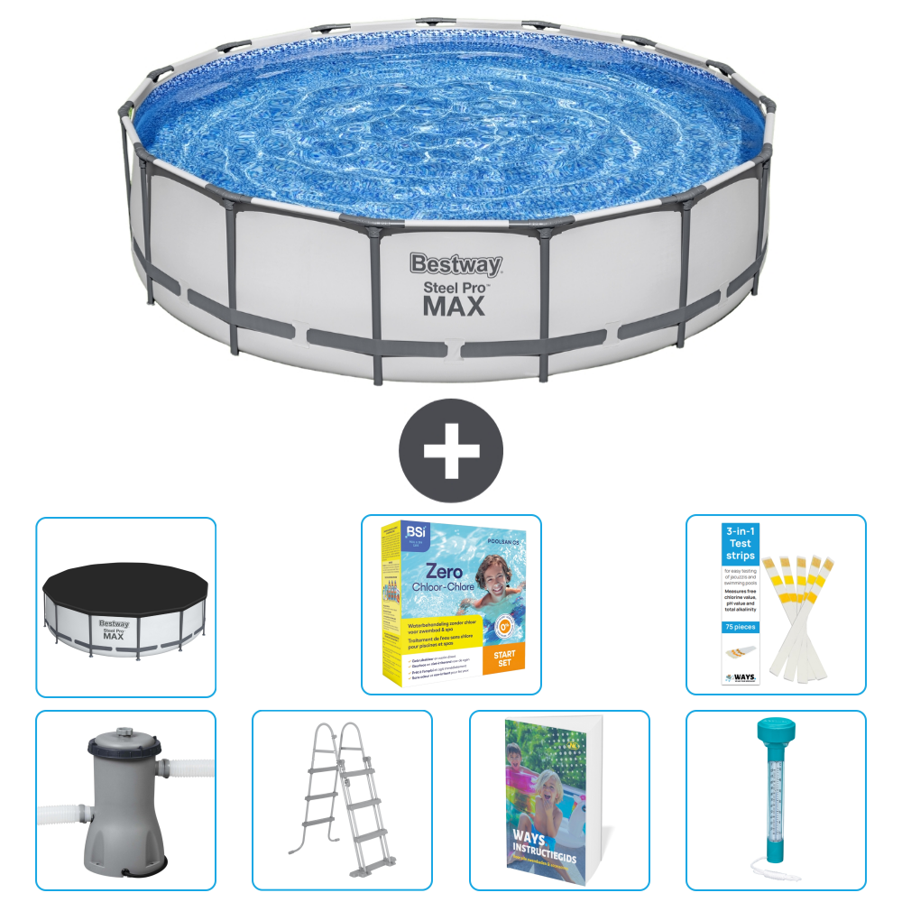 Bestway Steel Pro Max Rund - 457x122 Cm - 8-teilig S532