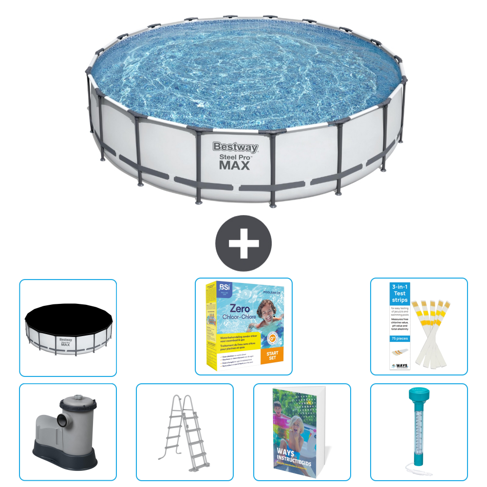 Bestway Steel Pro Max Rund - 549x122 Cm - 8-teilig S532